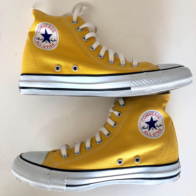 CONVERSE(コンバース)のオールスター コンバース インヒール サイズ5.5（24.5cm）イエロー レディースの靴/シューズ(スニーカー)の商品写真