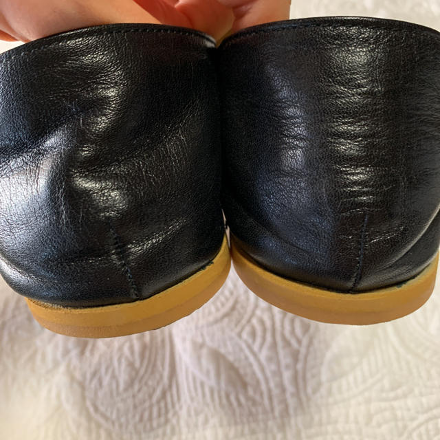 mina perhonen(ミナペルホネン)のque シューズS size 黒 レディースの靴/シューズ(スリッポン/モカシン)の商品写真
