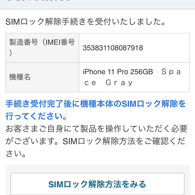 iPhone - SIMフリー iPhone 11 Pro 256GB★新品★黒スペースグレイ