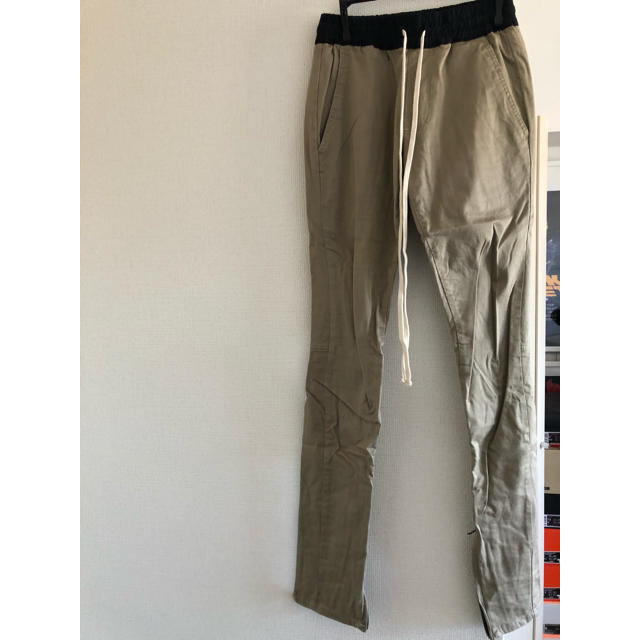 値下・値下げ fog essentials side zip パンツ メンズ