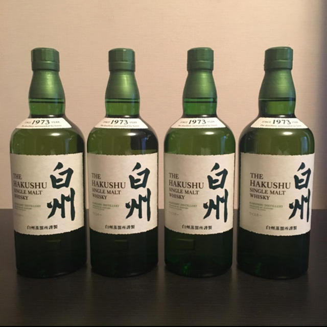 限定W特典付属 サントリー 白州 700ml 4本 - ウイスキー