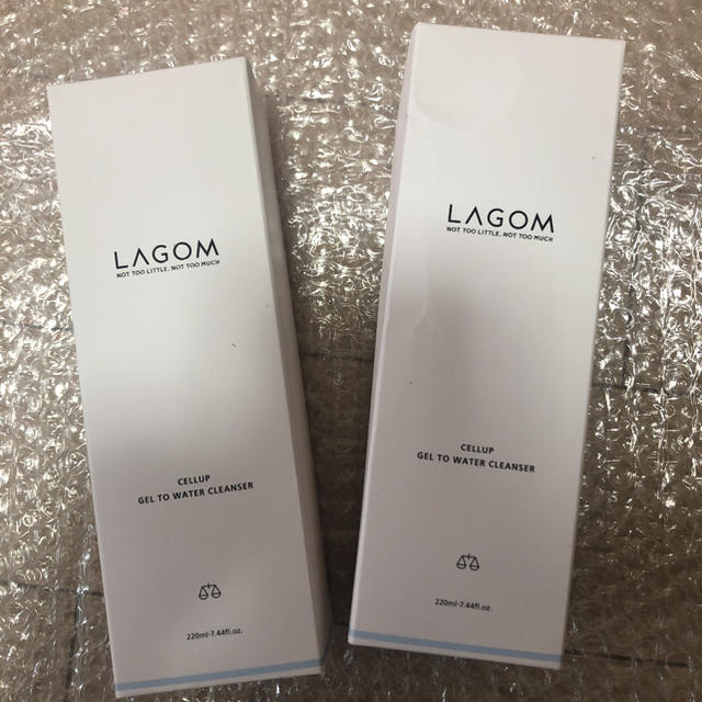 LAGOM(ラーゴム)の【新品】２本セット LAGOM ラゴム 洗顔 ジェルトゥウォータークレンザー コスメ/美容のスキンケア/基礎化粧品(クレンジング/メイク落とし)の商品写真