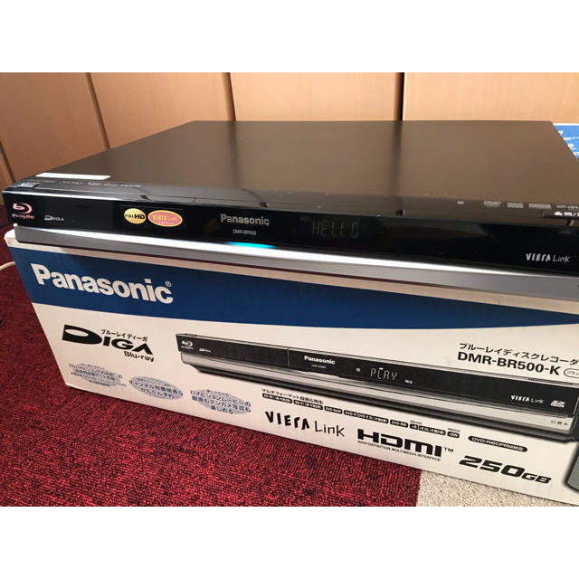 PanasonicブルーレイディーガDIGA DMR-BR500-K付属品欠品