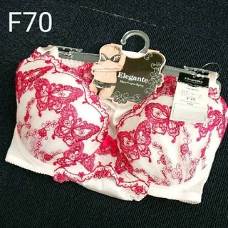 レディース ブラ ショーツ セット F70 薄ピンク系 刺繍(ブラ&ショーツセット)