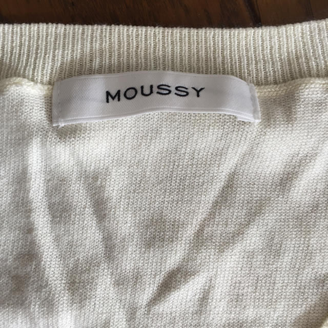 moussy(マウジー)のmoussy  白ニット レディースのトップス(ニット/セーター)の商品写真