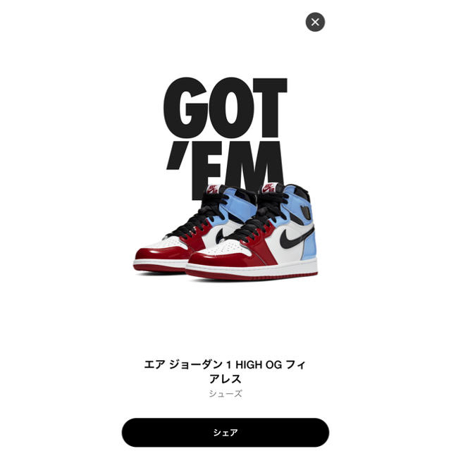 NIKE(ナイキ)のair jordan 1 fearless メンズの靴/シューズ(スニーカー)の商品写真