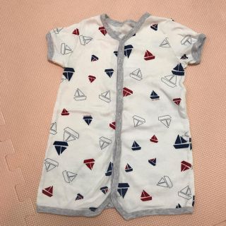 プチバトー(PETIT BATEAU)のプチバトー　半袖カバーオール(カバーオール)