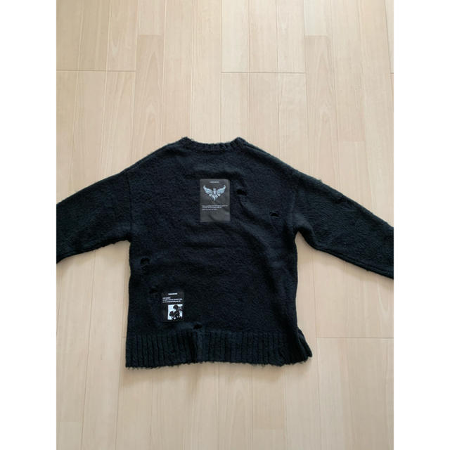 FORSOMEONE Damage Knit ダメージニットカーディガン茶