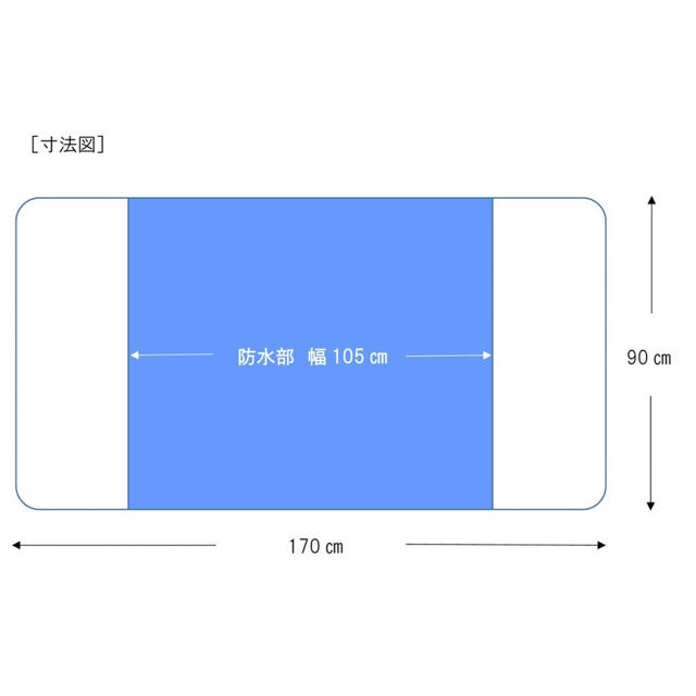 ２枚セット おねしょシーツ 防水シーツ 介護防水シーツ キッズ/ベビー/マタニティの寝具/家具(シーツ/カバー)の商品写真