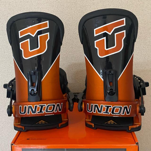 BURTON(バートン)の送料込み UNION FACTORY ユニオン ファクトリー オレンジ スポーツ/アウトドアのスノーボード(バインディング)の商品写真