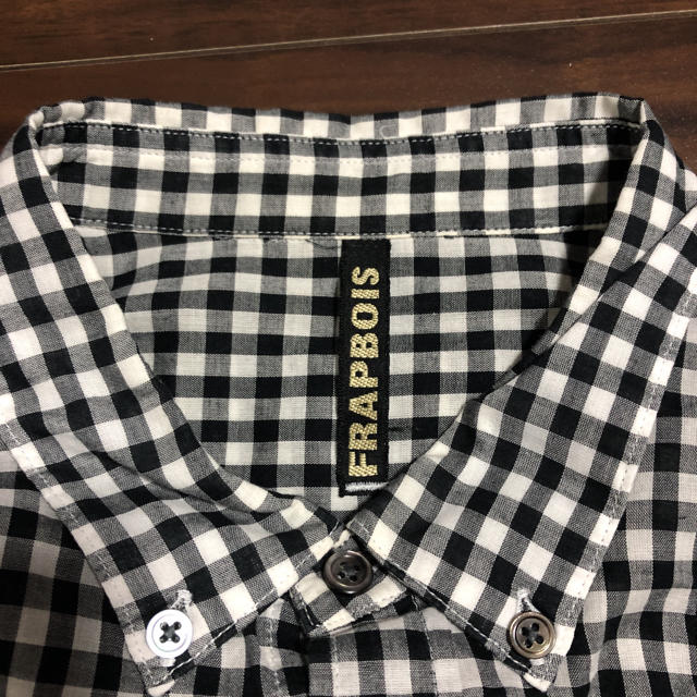 FRAPBOIS(フラボア)のFRAPBOIS ドット×ギンガムチェック七分袖シャツ メンズのトップス(シャツ)の商品写真