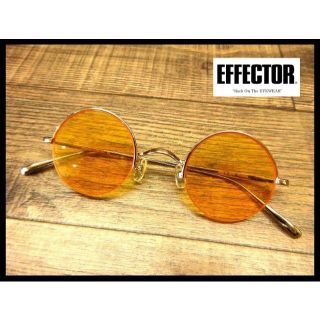 エフェクター(EFFECTOR)のエフェクター スラックキー イエローレンズ 丸眼鏡 オールチタン サングラス(サングラス/メガネ)