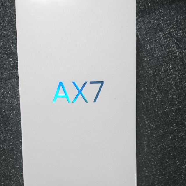 ＡＸ7 ブルー 未開封スマートフォン/携帯電話