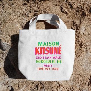 メゾンキツネ(MAISON KITSUNE')のメゾンキツネ　MAISON KITSUNE トートバッグ　bills ハワイ限定(トートバッグ)