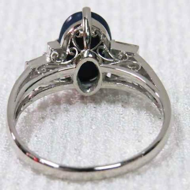最高級 ブラックオパール2.6ct ダイヤ プラチナリングリング(指輪)