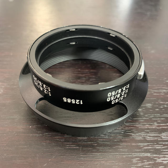 ライカ leica ズミクロン 50mm 純正メタルフード 12585 ライカ leica ズミクロン 50mm 純正メタルフード 12585