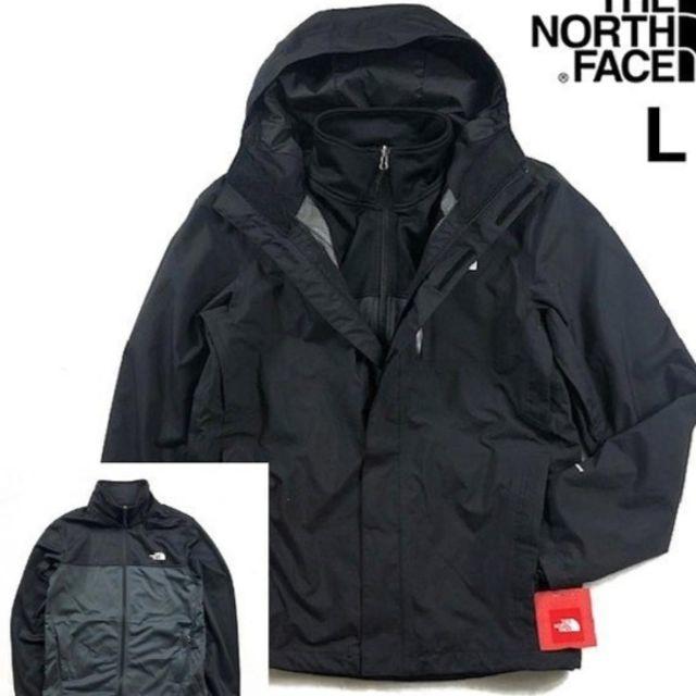 THE NORTH FACE(ザノースフェイス)のノースフェイス トリクライメイトジャケット 3WAY(L)黒(白) 190122 メンズのジャケット/アウター(マウンテンパーカー)の商品写真