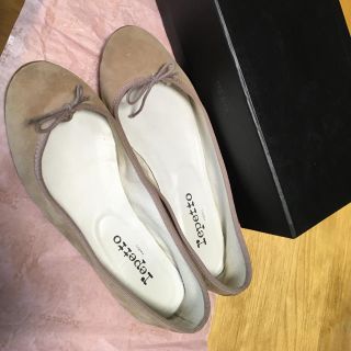 レペット(repetto)のレペット　バレエシューズ　ベージュ　スエード39.5(約24.5cm)(バレエシューズ)