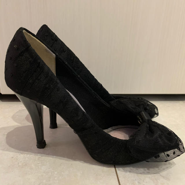 DIANA(ダイアナ)のパンプス　ブラック　結婚式にも　23.5cm 値下げ レディースの靴/シューズ(ハイヒール/パンプス)の商品写真