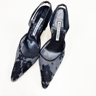 マノロブラニク(MANOLO BLAHNIK)のマノロブラニク パンプス MANOLO BLAHNIKパンプス レース(ハイヒール/パンプス)