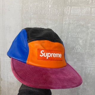 シュプリーム(Supreme)のSUPREME シュプリーム マルチカラー レザーキャップ(キャップ)