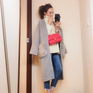 フィフス(fifth)の。様専用  美品‼️フィフスポケットファーシャギーコート(ロングコート)