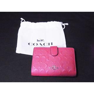 コーチ(COACH)の68.新品未使用 Coach コーチ 二つ折り財布 F67565 レッド(財布)