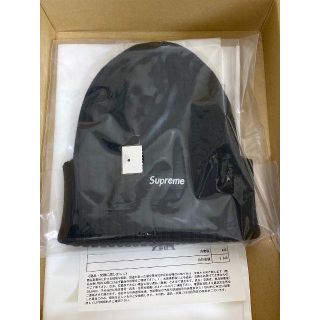 シュプリーム(Supreme)のSupreme Overdyed Ribbed Beanie ビーニー 黒(ニット帽/ビーニー)