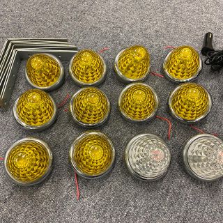 JETサイドマーカー12個カメラモニターセットLED作業灯(車外アクセサリ)