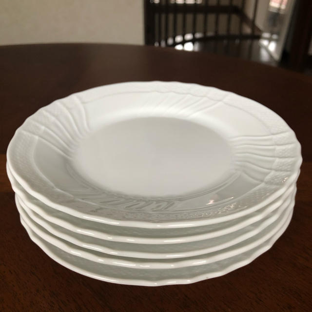 リチャードジノリ☆ベッキオホワイト☆ケーキ皿 5枚 キッチン/食器 リチャードジノリ☆ベッキオホワイト☆ケーキ皿 5枚 キッチン/食器