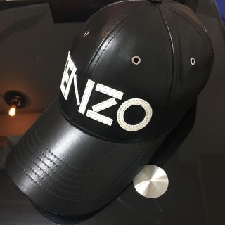 ケンゾー(KENZO)の【美品レア】KENZO レザー キャップ(キャップ)