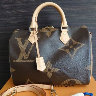 ルイヴィトン(LOUIS VUITTON)の全世界完売☆ルイヴィトン　ジャイアントモノグラム☆スピーディーバンドリエール30(ハンドバッグ)