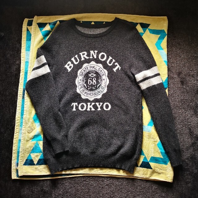 【BURNOUT セーター】TAKUYA∞着用 メンズのトップス(ニット/セーター)の商品写真