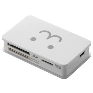 エレコム(ELECOM)のELECOM USB カードリーダライタ SD MS CF 対応 ケーブル付(PC周辺機器)
