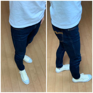 ヌーディジーンズ(Nudie Jeans)のヌーディージーンズ  skinny  lin  セルビッジ　29/28 デニム(デニム/ジーンズ)