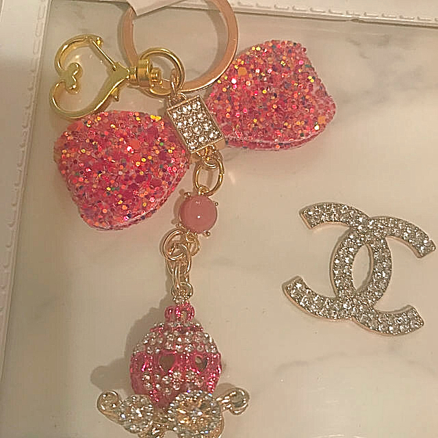 キーチャーム ハンドメイドのファッション小物(バッグチャーム)の商品写真