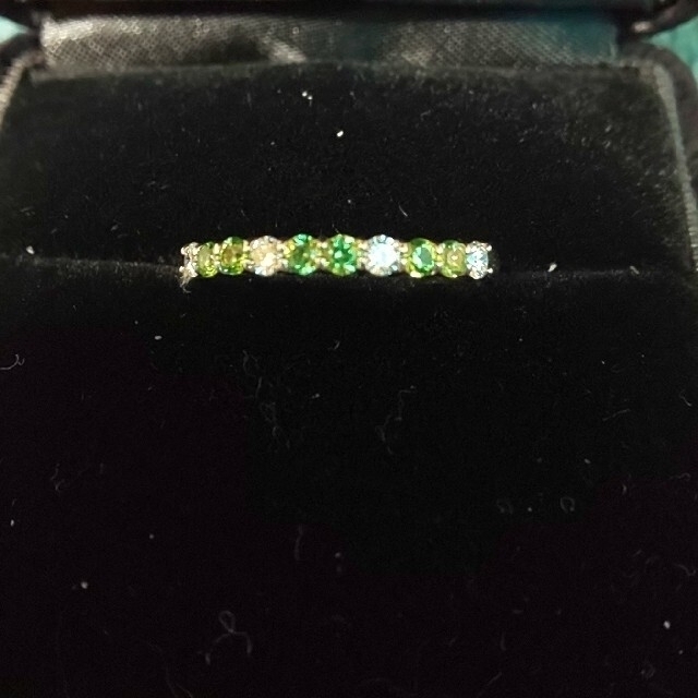 アクセサリー ネックレス 最も完璧な デマントイドガーネットダイヤモンドの共演 美品 