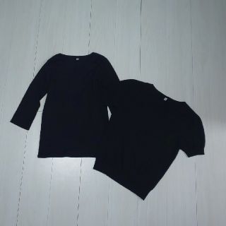 ユニクロ(UNIQLO)の【クリームソーダ様専用】UNIQLO 7分丈Tシャツ1枚(Tシャツ(長袖/七分))