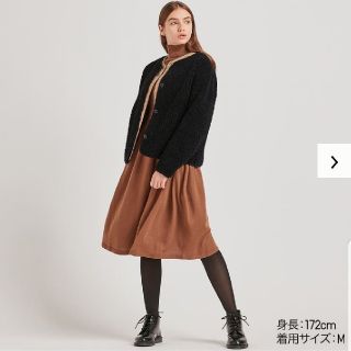 ユニクロ(UNIQLO)のUNIQLO ボアフリースクルーネックカーディガン(カーディガン)