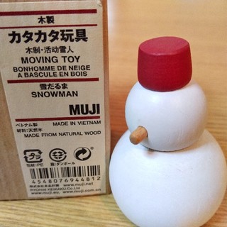 ムジルシリョウヒン(MUJI (無印良品))の無印良品 木製 カタカタ 玩具 
雪だるま SNOW MAN(手押し車/カタカタ)