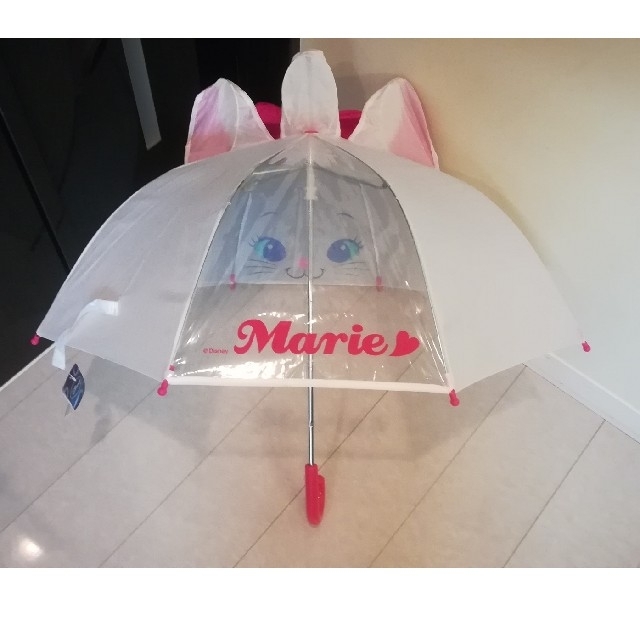 Disney(ディズニー)のMarie マリーちゃん 耳付き傘 47cm キッズ/ベビー/マタニティのこども用ファッション小物(傘)の商品写真