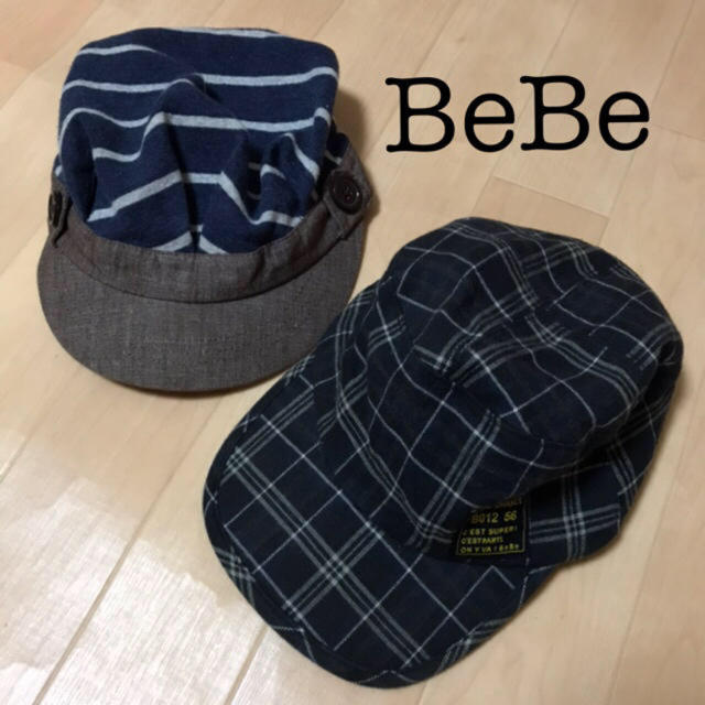 BeBe(ベベ)の BeBe 子ども ベビー 男の子 帽子 2点セット キッズ/ベビー/マタニティのこども用ファッション小物(帽子)の商品写真