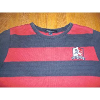 バーバリー(BURBERRY)の中古　バーバリーロンドン　半袖Ｔシャツ　赤・紺　120A(Tシャツ/カットソー)