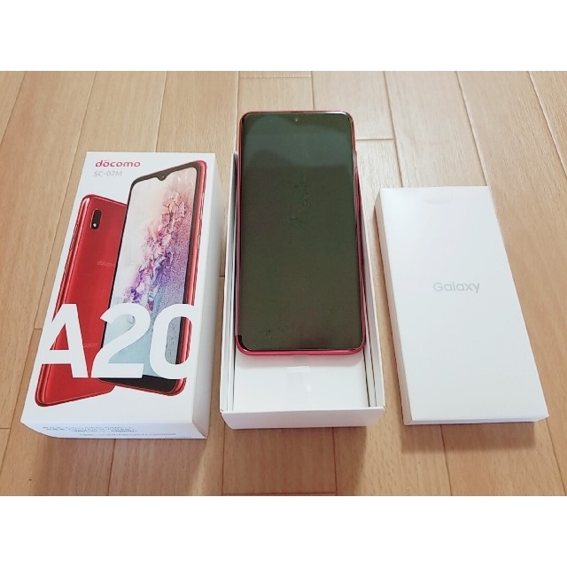 【新品未使用】GalaxyA20 SC-02M Red