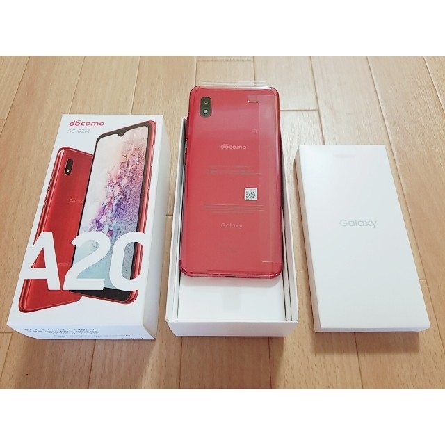 【新品未使用】GalaxyA20 SC-02M Red