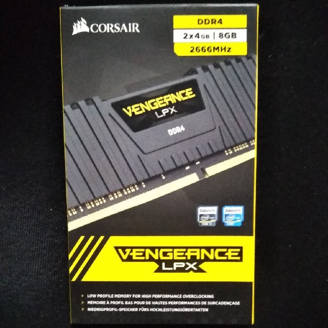 CORSAIR VENGEANCE LPX DDR4 2×4GB 2666MHz