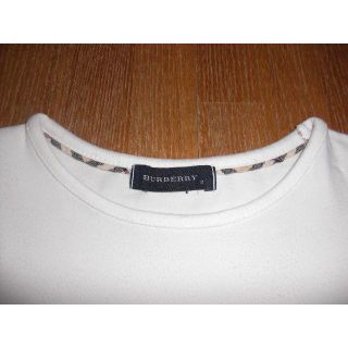 BURBERRY - 中古 バーバリー 長袖Ｔシャツ 白 ２ ＣＷＦ社の通販 by ...