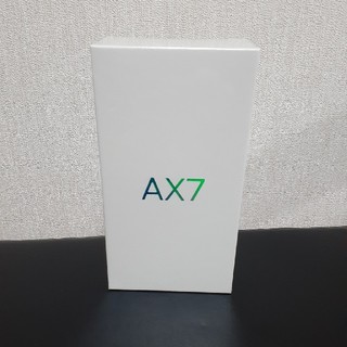 OPPO AX7 ブルー 新品未開封 SIMフリー(スマートフォン本体)