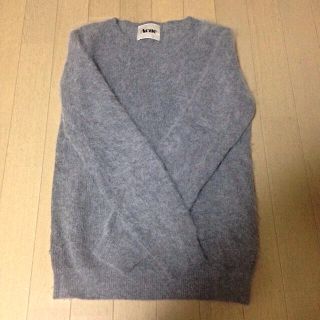 アクネ(ACNE)のAcne アンゴラ ニット xs グレー(ニット/セーター)