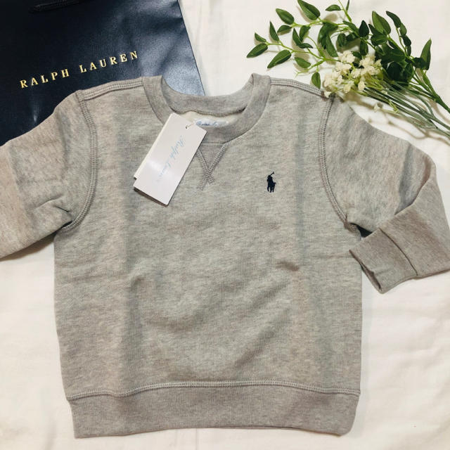 Ralph Lauren(ラルフローレン)のセール価格！ラルフ☆裏起毛トレーナー90☆出産祝いにも キッズ/ベビー/マタニティのキッズ服男の子用(90cm~)(Tシャツ/カットソー)の商品写真